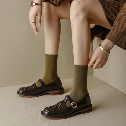 Lumerra Zapatos Planos Retro